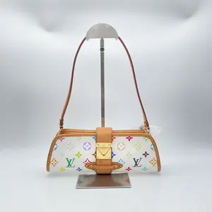 Pre-owned Louis Vuitton RL White Shirley Multicolor Monogram Shoulder Bag 22244519