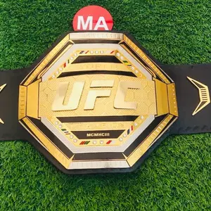 UFC Legacy Championship Title Belt 4mm Zinc Gold Adult Size Replica Belt