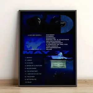 Hit Me Hard & Soft Wall Art Poster Unframed HD Print Home Office Decor Unique Trendy Gift, Perfect Gift