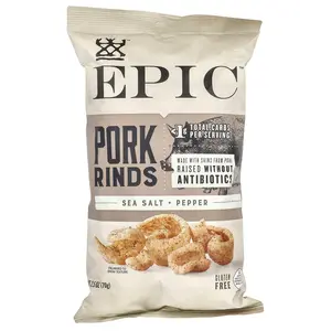 Epic Bar Pork Rinds, Sea Salt & Pepper, 2.5 oz (70 g)