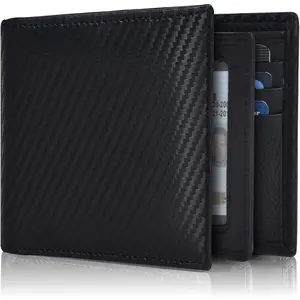 Wallet for Men RFID Bifold Wallets with 9 Credit Cards 1 ID Window Slim Minimalist Front Pocket Gift For Men