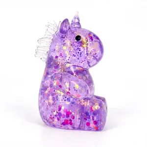 Popular Jumbo Glitter Unicorn Maltose Fidget Toy, Squishy Stress Relief Squeeze Toy, 1/2/4/8/12 PCS Surprise Gift for Adults & Kids