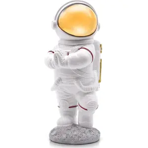 Astronaut Figurine Statue for Desk and Office Decor - Mini Spaceman Figures for Shelf, Gaming, and Men's Room Decorations - Space Gifts and Cool Masculine Home Decor Accessories