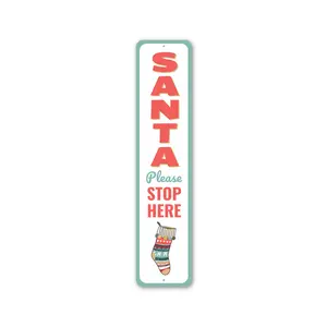 Santa Stocking Sign