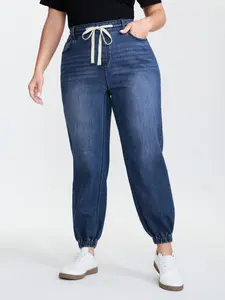 【Summer Turn-Up】【Butter Soft】BlOOMCHIC Plus Size Pull-On Rubber Waist Jeans Fit Pants [M-6X] 2026 Summer Pick for Mother's Day