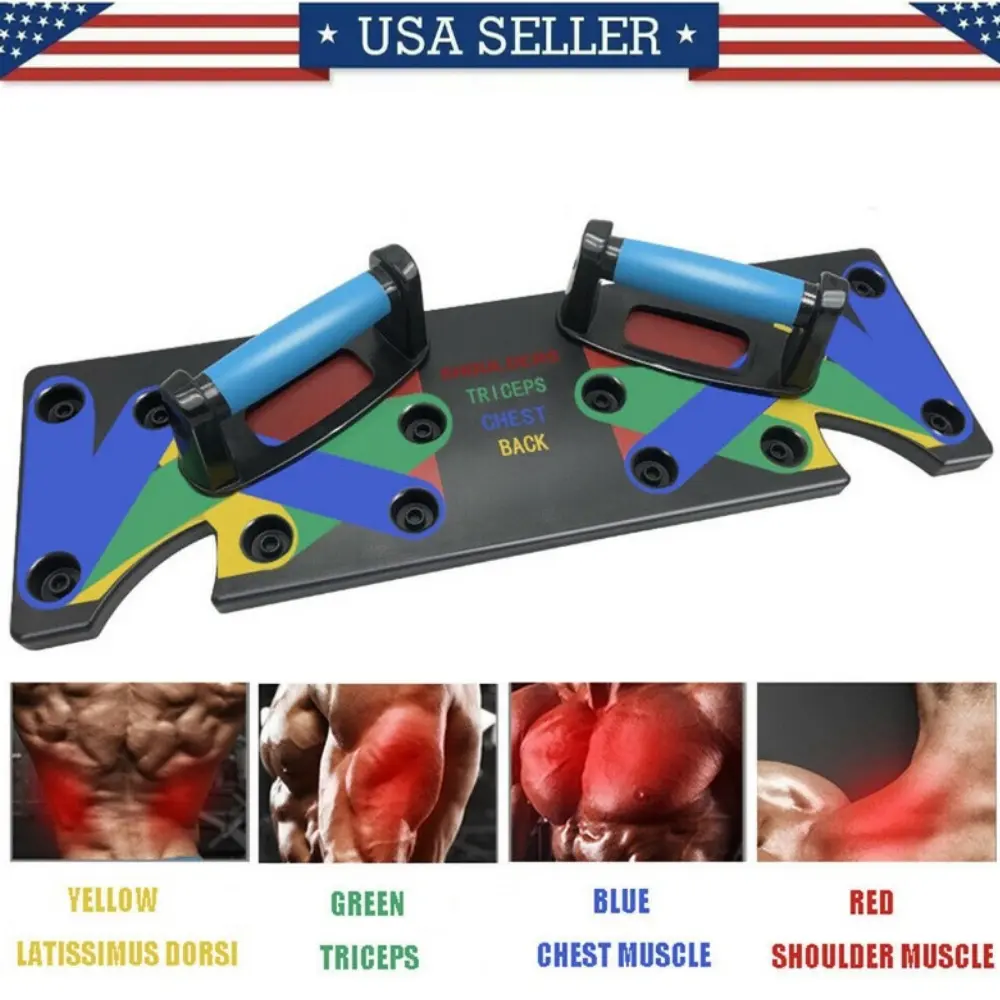 The Viral 9-in-1 Pushup Board Full Upper Body HomeGym Gear