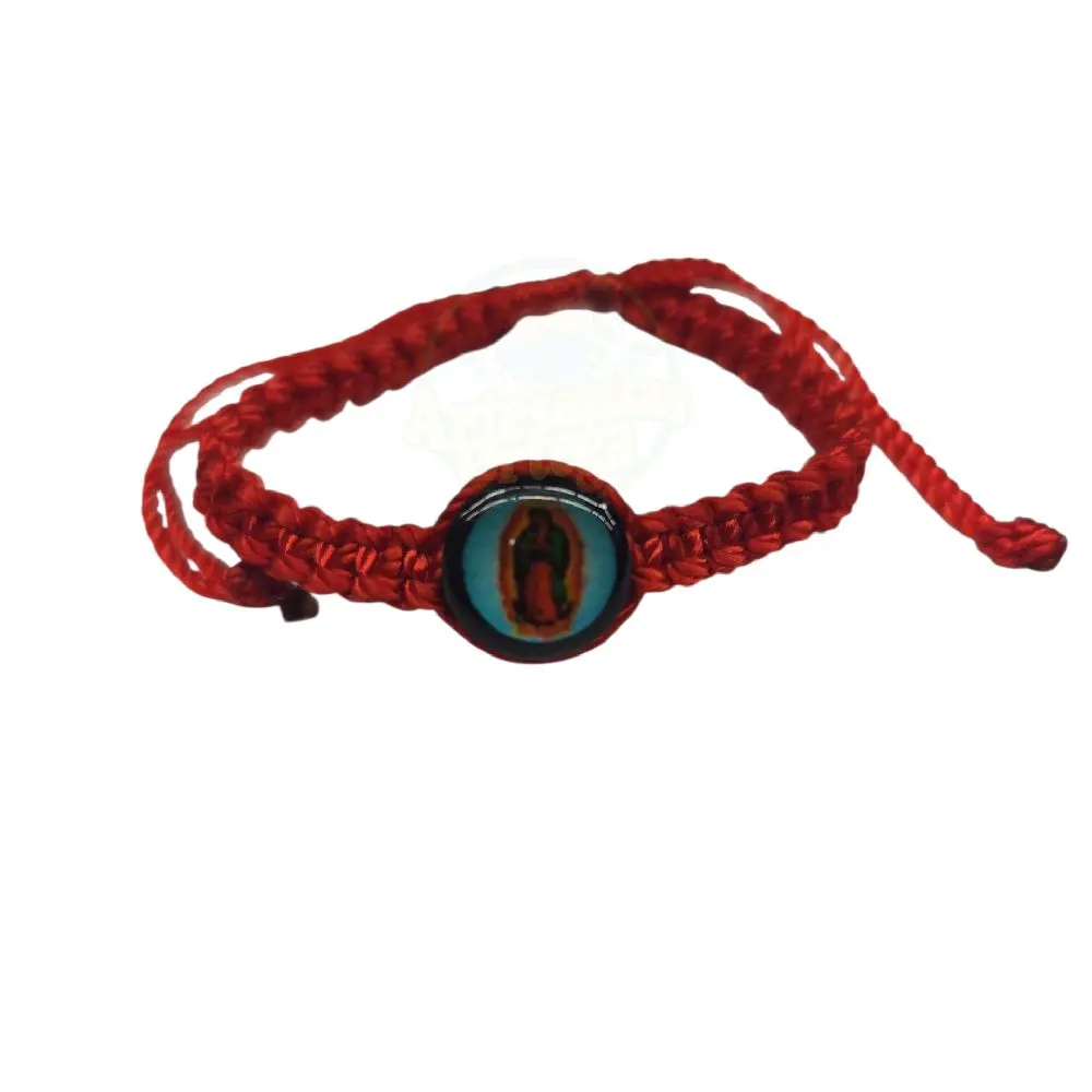 Red Baby Bracelet With Virgin Mary For Protection/Pulsera Roja Para Mal De Ojo Para Bebe Con La Virgin De Guadalupe