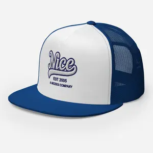 NICE Trucker Hat Royal Blue - White Logo