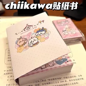 2026 Chiikawa Thick Sticker Book Cute Cartoon Kawaii Sticker Album for Students DIY Journal Scrapbook Decor Supplies Gift Toys