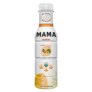 Mango Orange Mama Water | Hydration Drink for Breastfeeding Moms, Certified Organic & All-Natural, Electrolyte Beverage with Lactation Support Ingredients, No Artificial Flavors, Colors, Gums, or Fillers, 12 Fl Oz