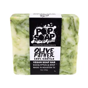 The Olive Father Vegan Castile Soap Bar (Peppermint & Eucalyptus)