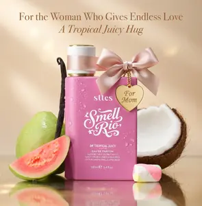 New Sttes Perfume 04# (Original Tropical Juicy) – Eau de Parfum for Women – Richer Scent, Longer Lasting – Guava Nectar, Vanilla, Cotton Candy – Perfumes & Fragrances (100ml / 3.4 fl oz)