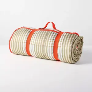 Oversized Picnic Blanket Tan Gingham - Hearth & Hand with Magnolia