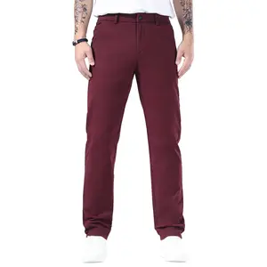 Plaid&Plain Men’s Slim Fit Khaki Pants Men’s Tapered Chino Pants Khaki Dress Pants For Casual Khaki Pants 8801