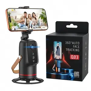 Auto Face Tracking Tripod, 360° Rotation Phone Gimbal with AI Gesture Control, No App Required, Portable Auto-Tracking Stand for Vlogging, Live Streaming, and Video Calls