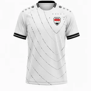 2026 Iraq National Soccer Team Style Jersey Home Shirt, Patriotic Football Jersey, All Over Print Unisex Soccer Jersey, Sports Fan Apparel