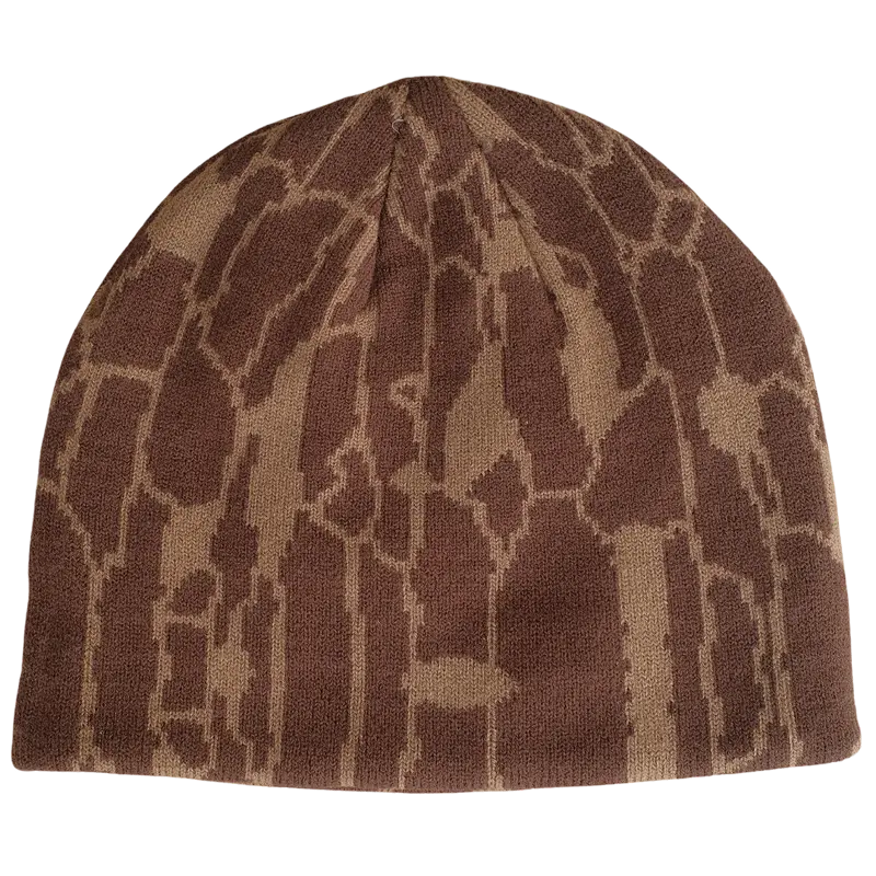 Tree Bark Skull Cap in Brown Tree Bark Skull Cap in Brown