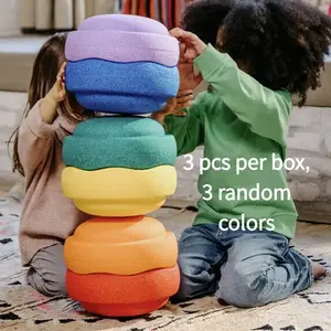 Children Balance Training Foam Stair Sensory Tube, Outdoor Game Aid, Stone Piling Balance Sport, Baby Toy Gift, Infant Activity Equipment