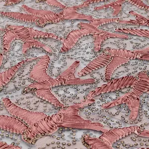 In Flight Embroidered Mesh Fabric | Blue Moon Fabrics