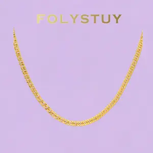 《Y132》70cm Classic Cuban Link Chain, 8mm Width, Timeless Everyday Wear for Him/Her