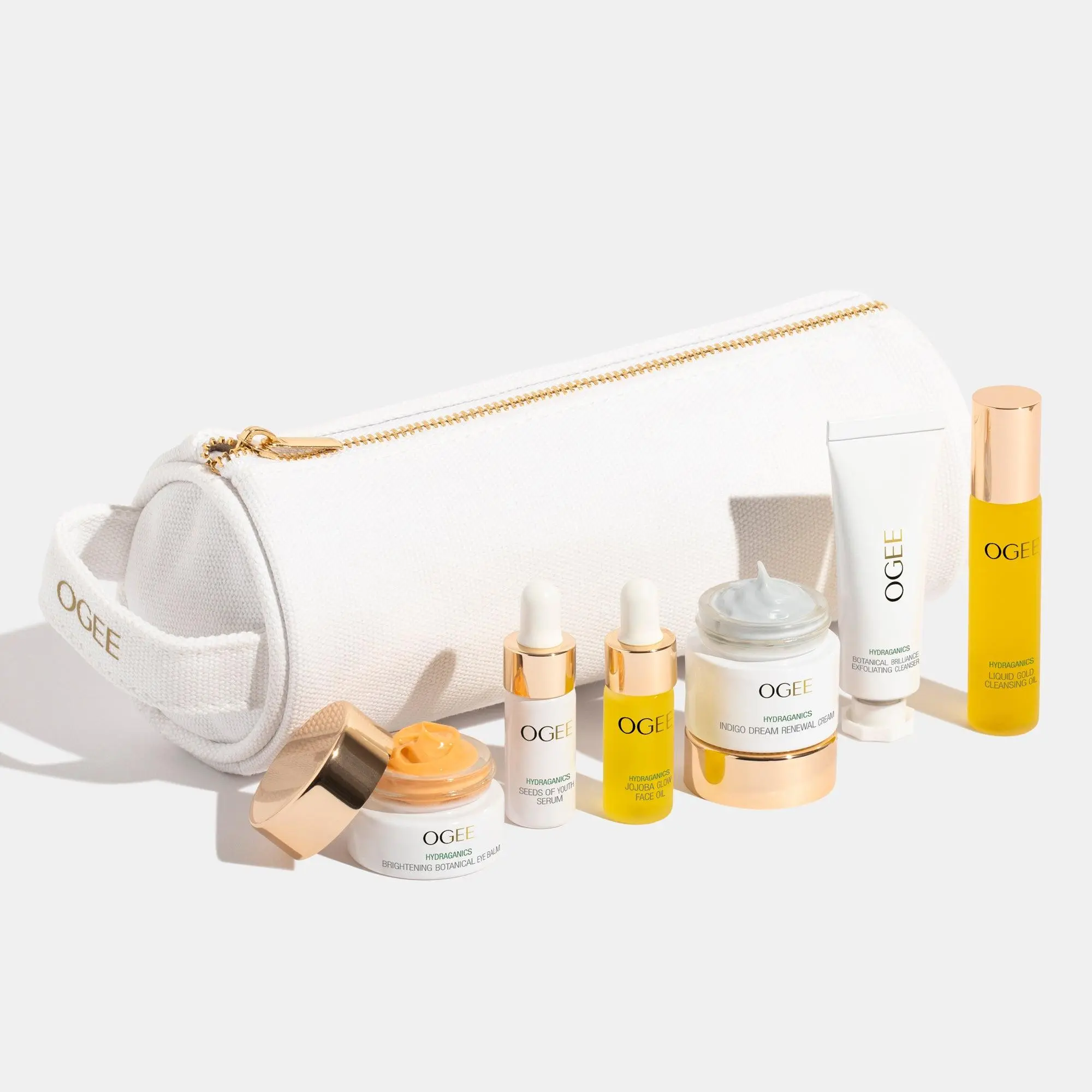 Ogee The Discovery Set - Organic Eye Balm Blend Exfoliant Calming Brightening Skin Repair Balm Cleanser Vegan Cruelty-Free Ogee The Discovery Set - Organic Eye Balm Blend Exfoliant Calming Brightening Skin Repair Balm Cleanser Vegan Cruelty-Free