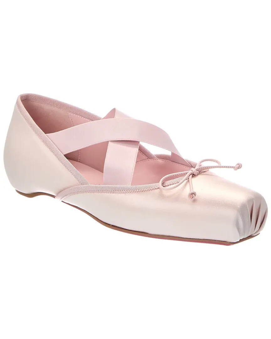 Christian Louboutin Cassiasticina Silk Ballerina Flat