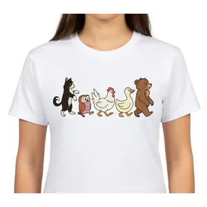 Little Bear Shirt - Cute Animated TV Show Animal Friends Graphic Tee - Daughter & Matching Family Animal Lover Unisex T-Shirt