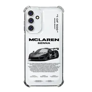 Supercar Mclaren Senna Aesthetic Clear Soft TPU Phone Cases Compatible With SAMSUNG GALAXY A14 A15 A16 A25 A26 A34 A35 A36 A53 A54 A55 A56 4G 5G Transparent High-quality Gift Shockproof Full Protection Anti-Drop Phone Cases Shell Cover