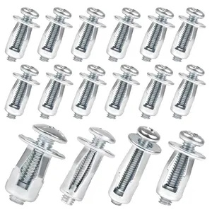 90Pcs Petal Shaped Expanded Metal Rivet Lock Nut Set M4 M5 M6 Heavy Duty Carbon Steel High Strength Industrial Hardware Bolts