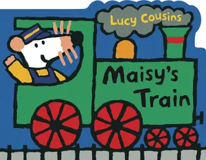 USED-Maisy's Train: A Maisy Shaped Board Book (Train-Shaped Board Book about Maisy the Mouse's Railroad Adventure for Toddlers and Kids Ages 2-5) by Cousins, Lucy (Board book)