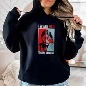 MMIW Awareness Indigenous Red Hand Women Gifts Unisex T-Shirt/Hoodie/Sweatshirt Clothes Fabric