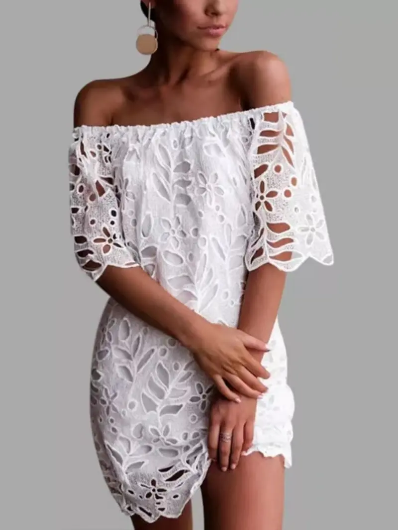aqua mock neck lace shift dress - TikTok Shop aqua mock neck lace shift dress - TikTok Shop