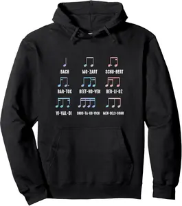 Musical Notes Classic Musicians Pullover Hoodie