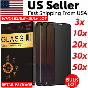 Privacy Tempered Glass Screen Protector Bundle for iPhone 15, 14, 13, 12, 11 Pro, XR, 8, 7 - Ultimate Protection and Privacy