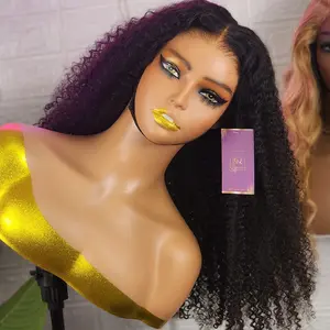 BQUEENS Hair ADJA -Afro Curly Ready to Wear  Preplucked Glueless Lace Closure Wig with HD Lace