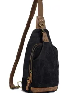 Glacier Unisex Canvas Sling Shoulder Concealed Backpack