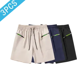Men’s casual shorts with zippered pockets—summer wear that is comfortable and breathable. Suitable for everyday men’s bottoms; available in various specifications and colors.