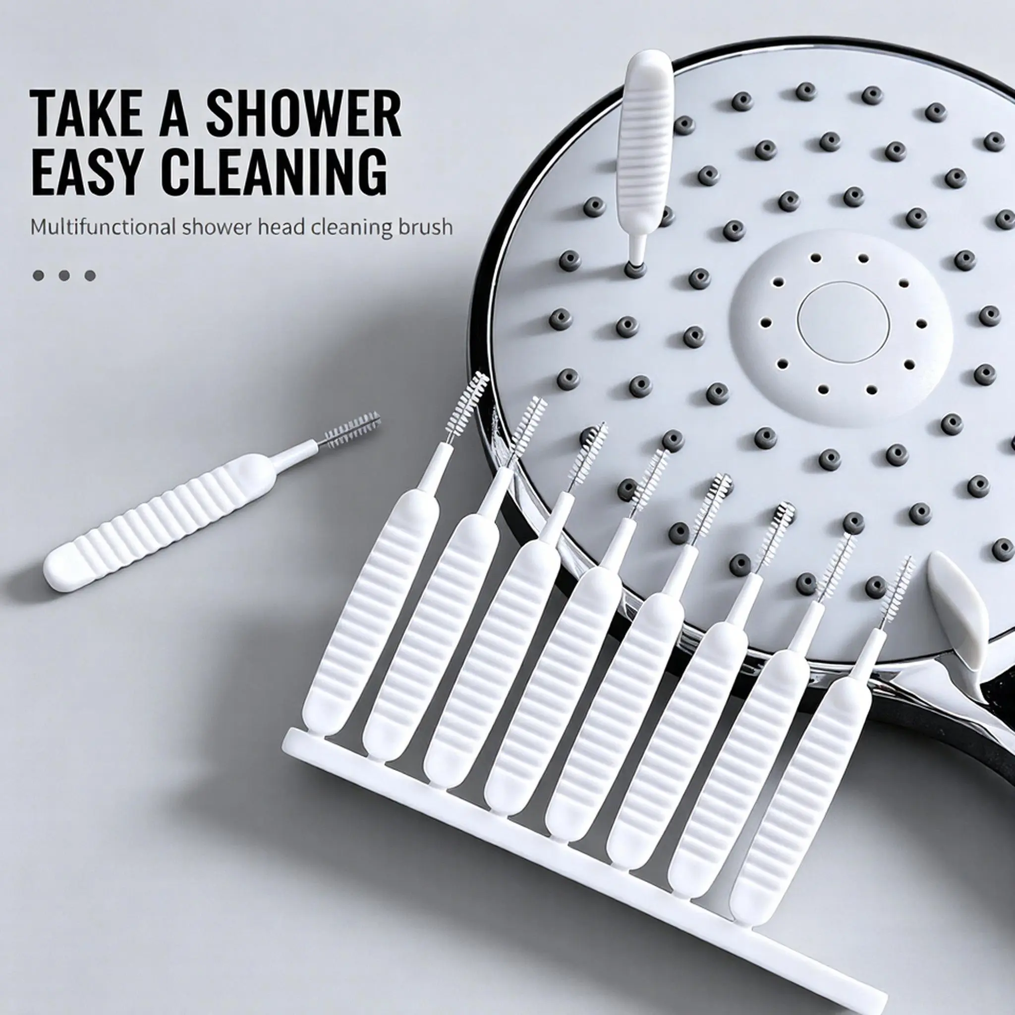 10/20PCS Gap Hole Anti-Clogging Cleaning Brush,Shower Head Brush Shower Head Cleaning Brush Shower Head Cleaner Tool Multifunctional Shower Head Cleaning Brushes for Household Bathroom 2026 Upgrade