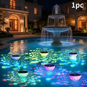 Solar Floating Pool Lights, 5 Lighting Modes, LED Automatically Lights Up at Night And Automatically Charges And Turns Off During The Day, Pond Lights, Water Floating Lights, Hot Spring Lights, Fountain Lights, Fish Pond Lights