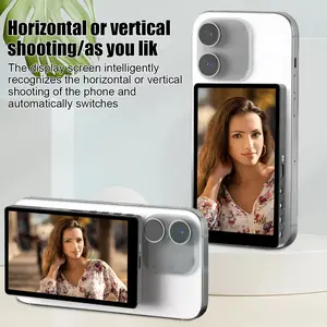 MirrorMag Vlog Screen - Cellphone Selfie Accessory with Flash, Electronic Phone Accessory for Enhanced Self-Recording Clarity