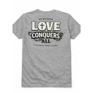 Love Conquers All Premium Shirt - Gray