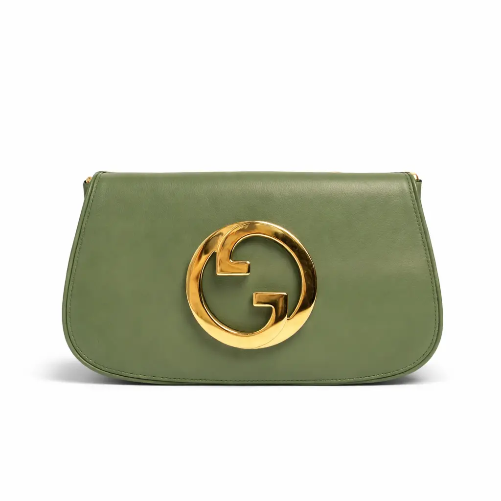 Pre-owned GUCCI Calfskin Shoulder bags BJ1102304045 Blondie Green