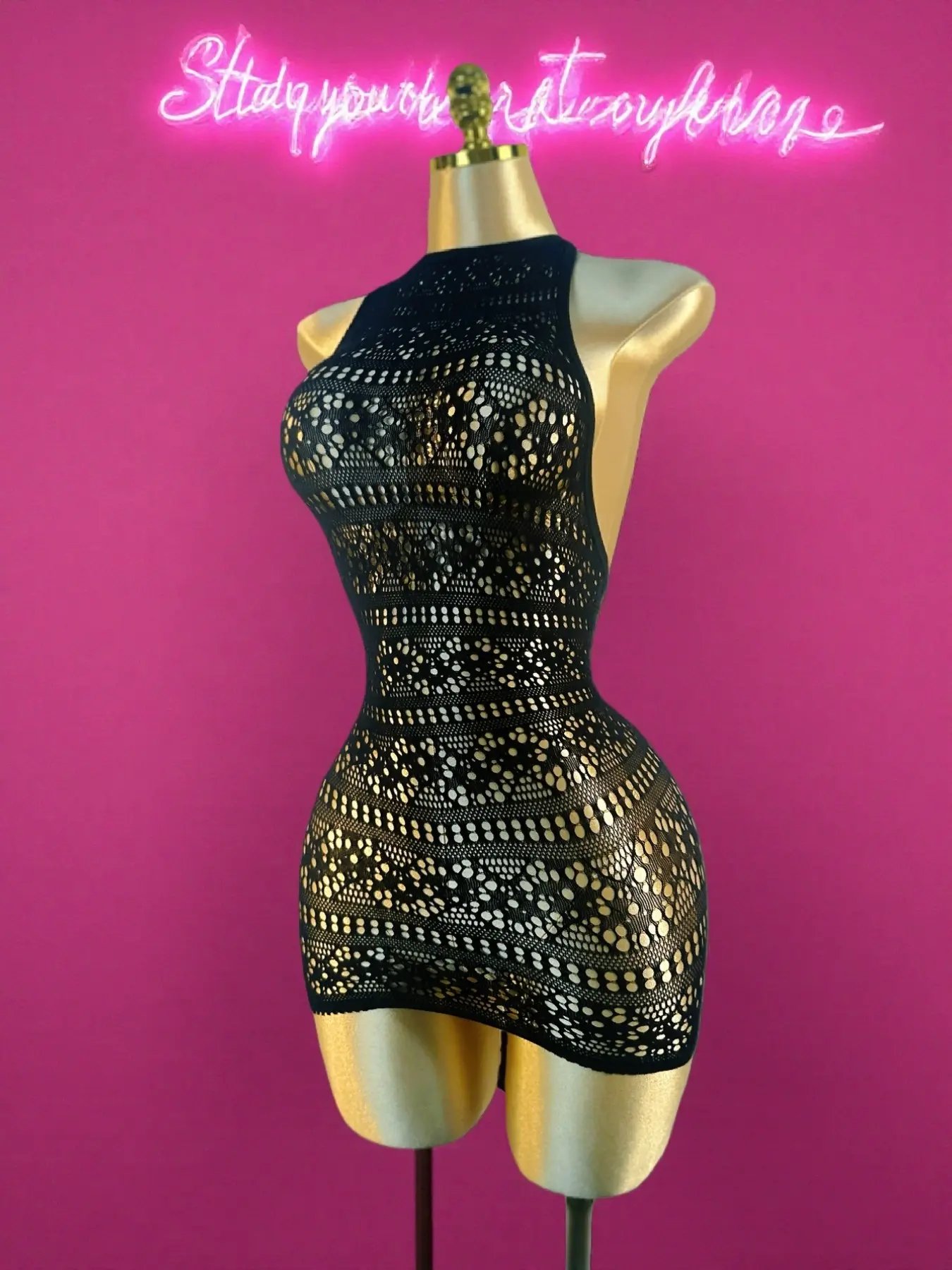 Sexy High Elasticity Fishnet Sleeveless Bodycon Dress, Hollow Out Design, Slim-Fitting Beach Vacation Skirt, All Seasons Casual Wear Style, Mesh - TikTok Shop Sexy High Elasticity Fishnet Sleeveless Bodycon Dress, Hollow Out Design, Slim-Fitting Beach Vacation Skirt, All Seasons Casual Wear Style, Mesh - TikTok Shop