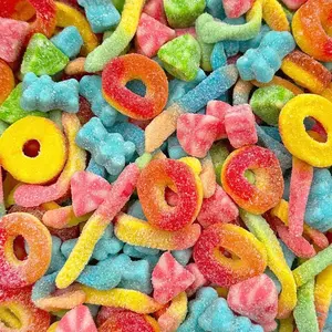 Gummy Candy Mix | 2-Pound Bag | Sweet & Sour Gummies for Candy Buffets, Dessert Decorating & Snacking | Peach Rings, Watermelon Slices, Worms, Bears | Gummies Bulk