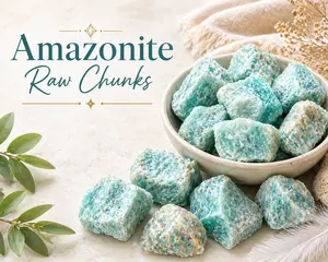 Natural Amazonite Raw Crystals Rough Chunks | 2 Pieces Amethyst Pink Quartz Amethyst Agate Heart
