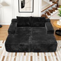 Black double recliner