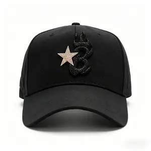 2026 Black·Star Letter B New York hip-hop style luxury baseball cap, fashionable hat, adjustable and multifunctional, made of high-quality fabric