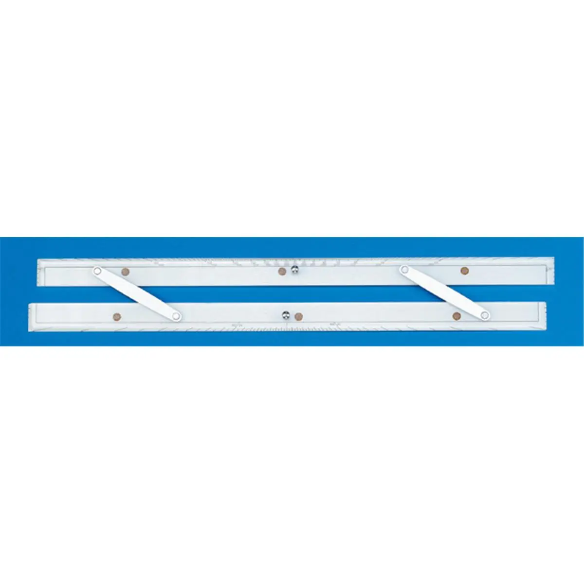 212 MAIN Measuring Ruler - Inch Parallel Ruler with Rigid Aluminum Arms, Chrome Handle