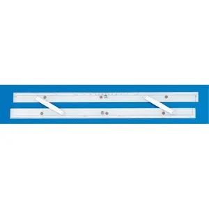 212 MAIN Measuring Ruler - Inch Parallel Ruler with Rigid Aluminum Arms, Chrome Handle