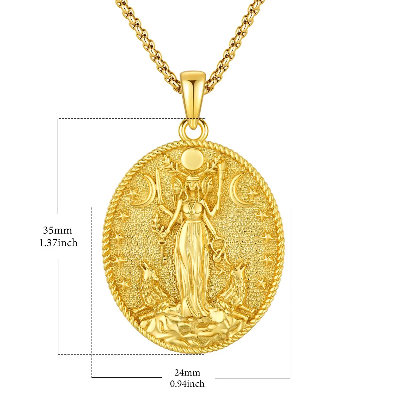 Gold-Plated Hecate Medal